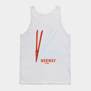 Norway Vintage ski poster Tank Top